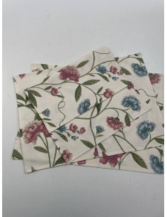 Mantel individual floral 4 unidades