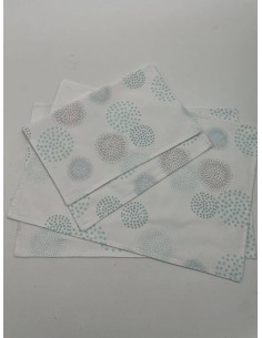 Mantel individual geometrico 4 unidades